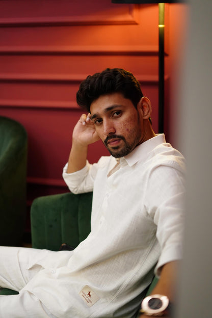 Exclusive White Linen Coastal Set – Timeless & Breezy